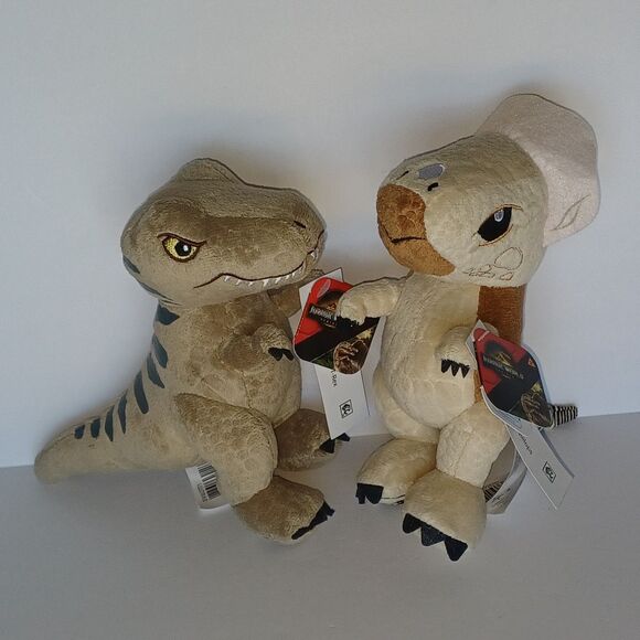 Jurassic World Rebirth 2 Pack Collectible Dinosaur Plush  set 7.5 Inch - Picture 1 of 12